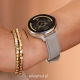 Venu 3S Bezel ze stali nierdzewnej w kolorze soft gold z kopertą w kolorze french gray i skórzanym paskiem