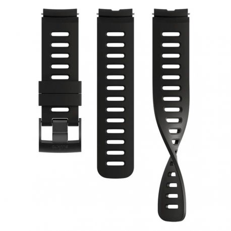 Pasek silikonowy czarny dive 1 do zegarka Suunto S+M 22 mm