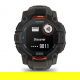 Instinct 3 – 50 mm, Solar Czarny z paskiem w kolorze Charcoal