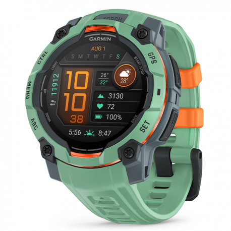 Instinct 3 – 45 mm, AMOLED Czarny z czarnym paskiem