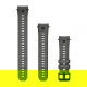 Pasek silikonowy w kolorze charcoal 20 mm do Instinct E (40 mm)