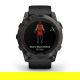 Fenix 7X Pro Sapphire Solar Carbon Gray DLC Titanium z czarnym paskiem