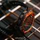 Instinct 3 – 50 mm, Solar Czarny z paskiem w kolorze Charcoal