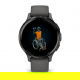 Venu 3S Bezel ze stali nierdzewnej w kolorze slate z kopertą w kolorze pebble gray i silikonowym paskiem
