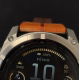 Fenix 8 51 mm AMOLED Sapphire Tytanowy z kasztanowym paskiem skórzanym