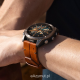Fenix 8 51 mm AMOLED Sapphire Tytanowy z kasztanowym paskiem skórzanym