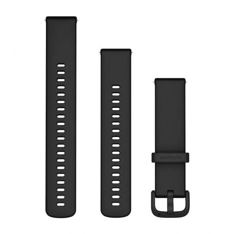 Pasek silikonowy czarny QuickRelease 20 mm do Vivoactive 5/6