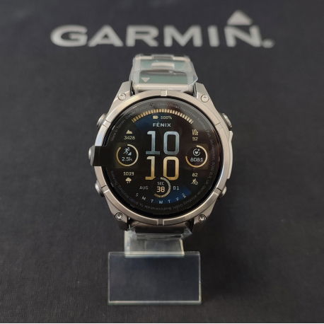Fenix 8 47 mm AMOLED Sapphire, Tytanowy z Tytanowa bransoleta z otworami