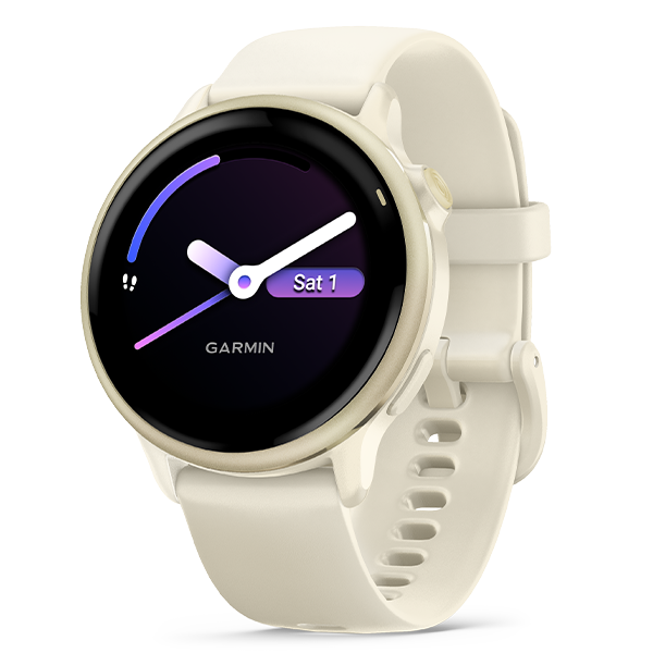 Vivoactive 6 Lunar Gold z paskiem w kolorze Bone