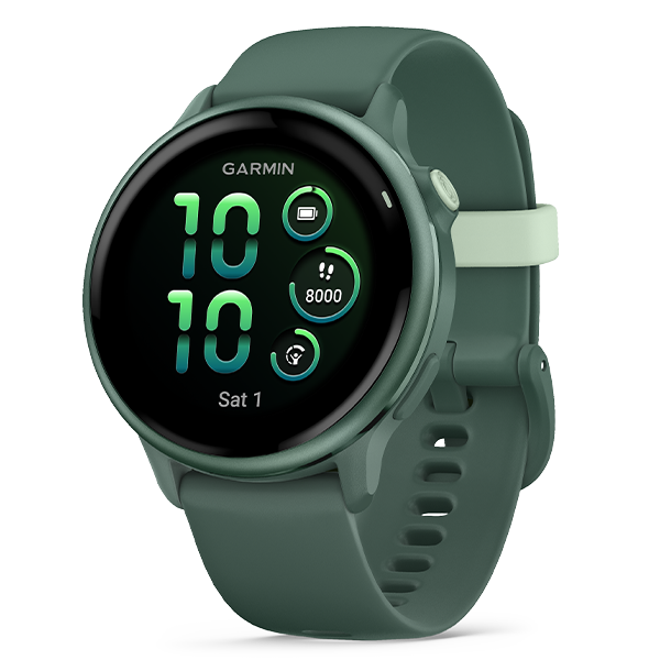 Vivoactive 6 Metallic Jasper Green z paskiem w kolorze Jasper Green