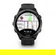 Forerunner 970 Tytanowy w kolorze carbon grey (DLC) i czarno-szarym paskiem