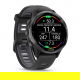Forerunner 970 Tytanowy w kolorze carbon grey (DLC) i czarno-szarym paskiem