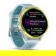 Forerunner 570 47 mm Aluminiowy w kolorze Amp Yellow z półprzezroczystym paskiem w kolorze Whitestone/Turquoise