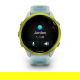 Forerunner 570 47 mm Aluminiowy w kolorze Amp Yellow z półprzezroczystym paskiem w kolorze Whitestone/Turquoise