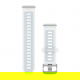 Pasek silikonowy Whitestone z zapięciem Silver QuickRelease do Forerunner 165/245/570 20 mm