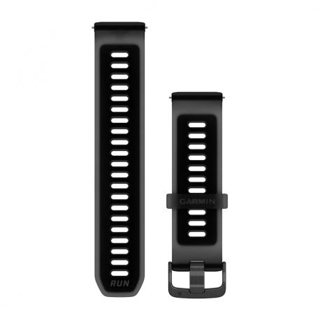 Pasek silikonowy półprzezroczysty Black z zapięciem Slate QuickRelease do Forerunner 255/265/570 22 mm