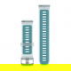 Pasek silikonowy Whitestone/Turquoise z zapięciem Silver QuickRelease do Forerunner 255/265/570 22 mm