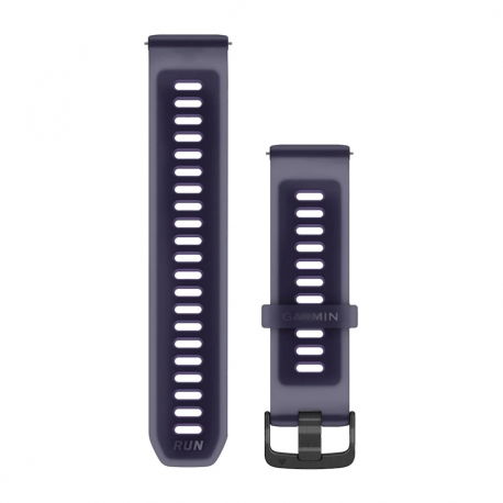 Pasek silikonowy półprzezroczysty Imperial Purple/Indygo z zapięciem Slate QuickRelease do Forerunner 255/265/570 22 mm