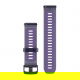 Pasek silikonowy półprzezroczysty Imperial Purple/Indygo z zapięciem Slate QuickRelease do Forerunner 255/265/570 22 mm