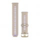 Pasek silikonowy półprzezroczysty French Grey/Indygo z zapięciem Soft Gold QuickRelease do Forerunner 745/955/965/970 22 mm