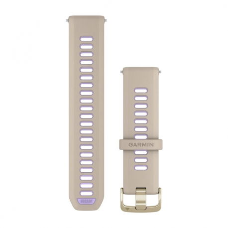 Pasek silikonowy półprzezroczysty French Grey/Indygo z zapięciem Soft Gold QuickRelease do Forerunner 745/955/965/970 22 mm