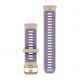 Pasek silikonowy półprzezroczysty French Grey/Indygo z zapięciem Soft Gold QuickRelease do Forerunner 745/955/965/970 22 mm