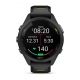 Czarny zegarek Garmin Forerunner 265s z przodu