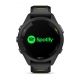 Garmin Forerunner 265s Czarna ramka i koperta z czarnym/jaskrawożółtym silikonowym paskiem