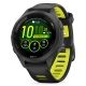Garmin Forerunner 265s Czarna ramka i koperta z czarnym/jaskrawożółtym silikonowym paskiem