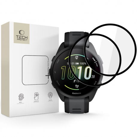 Szkło hybrydowe Tech-Protect Glass Flex+ 2-Pack Garmin Vivoactive 6 Black